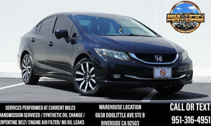 2015 Honda Civic Sedan EX-L (SUNROOF)(SEATWARMERS) BACK UP & SIDE CAM (SUNROOF, available for sale in Riverside, California | Big Timin Motors LLC. Riverside, California 2015 Honda Civic Sedan EX-L (SUNROOF)(SEATWARMERS) BACK UP & SIDE CAM (SUNROOF, available for sale in Riverside, California | Big Timin Motors LLC. Riverside, California