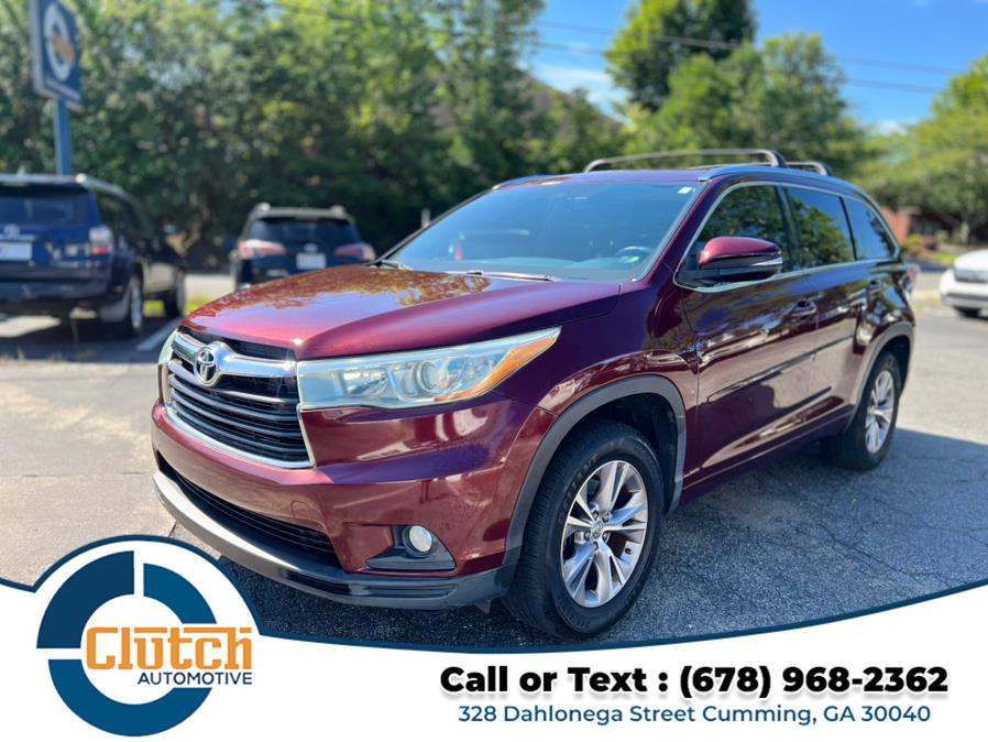 2015 Toyota Highlander FWD 4dr V6 XLE (Natl), available for sale in Cumming, Georgia | Clutch Automotive. Cumming, Georgia 2015 Toyota Highlander FWD 4dr V6 XLE (Natl), available for sale in Cumming, Georgia | Clutch Automotive. Cumming, Georgia