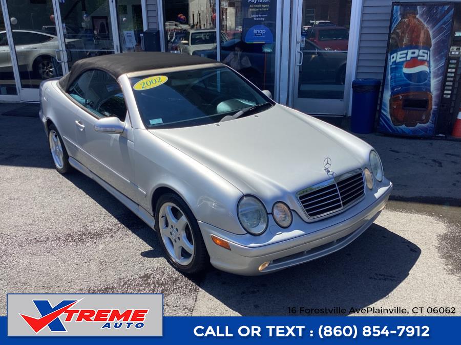 2002 Mercedes-Benz CLK-Class 2dr Cabriolet 4.3L, available for sale in Plainville, Connecticut | Xtreme Auto. Plainville, Connecticut 2002 Mercedes-Benz CLK-Class 2dr Cabriolet 4.3L, available for sale in Plainville, Connecticut | Xtreme Auto. Plainville, Connecticut