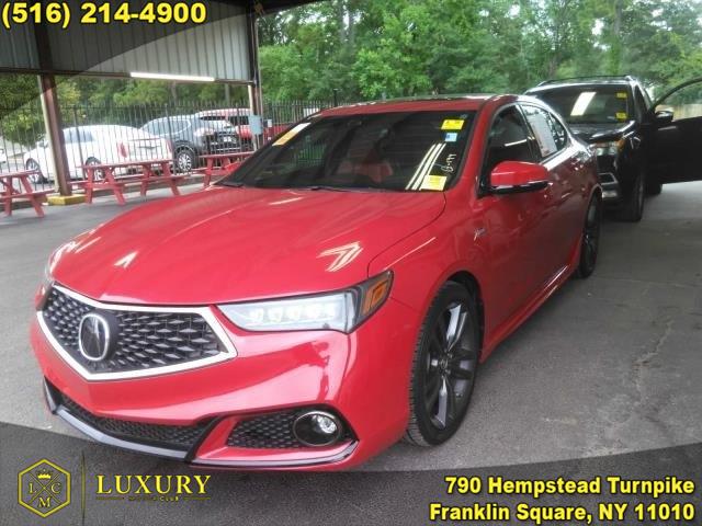 2019 Acura TLX 2.4L FWD w/A-Spec Pkg Red Leather, available for sale in Franklin Square, New York | Luxury Motor Club. Franklin Square, New York