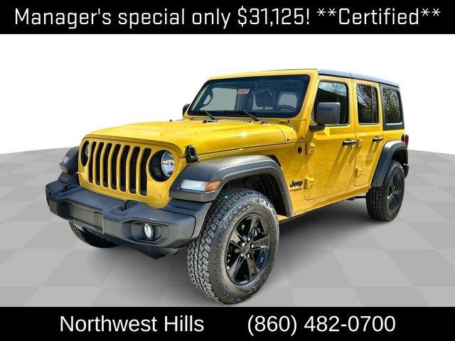 2021 Jeep Wrangler Unlimited Sport Altitude, available for sale in Avon, Connecticut | Sullivan Automotive Group. Avon, Connecticut