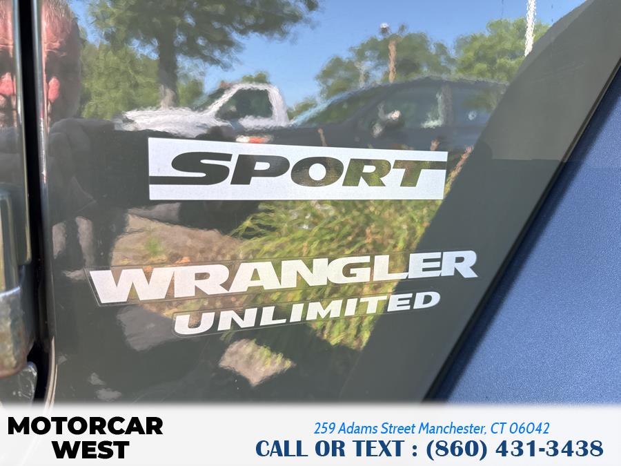 2015 Jeep Wrangler Unlimited 4WD 4dr Sport, available for sale in Manchester, Connecticut | Motorcar West. Manchester, Connecticut 2015 Jeep Wrangler Unlimited 4WD 4dr Sport, available for sale in Manchester, Connecticut | Motorcar West. Manchester, Connecticut