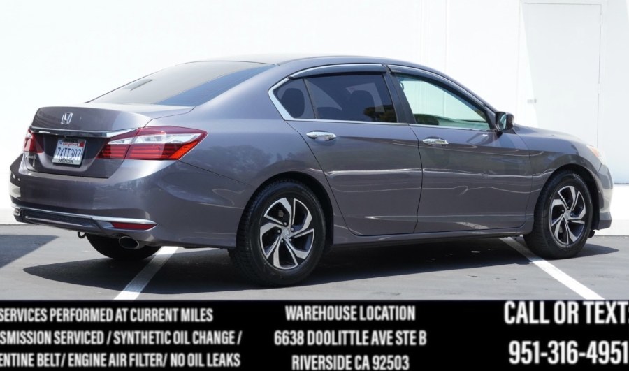 2017 Honda Accord Sedan LX LX (BLK INTERIOR)(BACK UP CAM) (BLUETOOTH), available for sale in Riverside, California | Big Timin Motors LLC. Riverside, California 2017 Honda Accord Sedan LX LX (BLK INTERIOR)(BACK UP CAM) (BLUETOOTH), available for sale in Riverside, California | Big Timin Motors LLC. Riverside, California