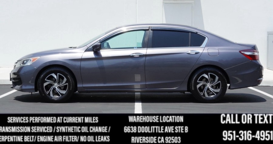 2017 Honda Accord Sedan LX LX (BLK INTERIOR)(BACK UP CAM) (BLUETOOTH), available for sale in Riverside, California | Big Timin Motors LLC. Riverside, California 2017 Honda Accord Sedan LX LX (BLK INTERIOR)(BACK UP CAM) (BLUETOOTH), available for sale in Riverside, California | Big Timin Motors LLC. Riverside, California