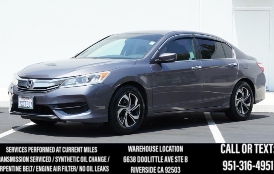 2017 Honda Accord Sedan LX LX (BLK INTERIOR)(BACK UP CAM) (BLUETOOTH), available for sale in Riverside, California | Big Timin Motors LLC. Riverside, California 2017 Honda Accord Sedan LX LX (BLK INTERIOR)(BACK UP CAM) (BLUETOOTH), available for sale in Riverside, California | Big Timin Motors LLC. Riverside, California