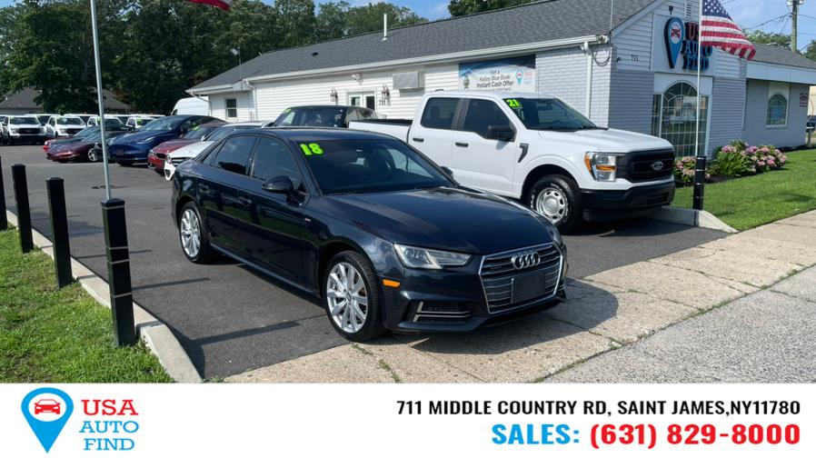 2018 Audi A4 2.0 TFSI Premium S Tronic quattro AWD, available for sale in Saint James, New York | USA Auto Find. Saint James, New York 2018 Audi A4 2.0 TFSI Premium S Tronic quattro AWD, available for sale in Saint James, New York | USA Auto Find. Saint James, New York