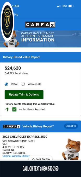 2022 Chevrolet Express Cargo Van RWD 2500 135", available for sale in Online only, Connecticut | CEO DADDY AUTO. Online only, Connecticut 2022 Chevrolet Express Cargo Van RWD 2500 135", available for sale in Online only, Connecticut | CEO DADDY AUTO. Online only, Connecticut