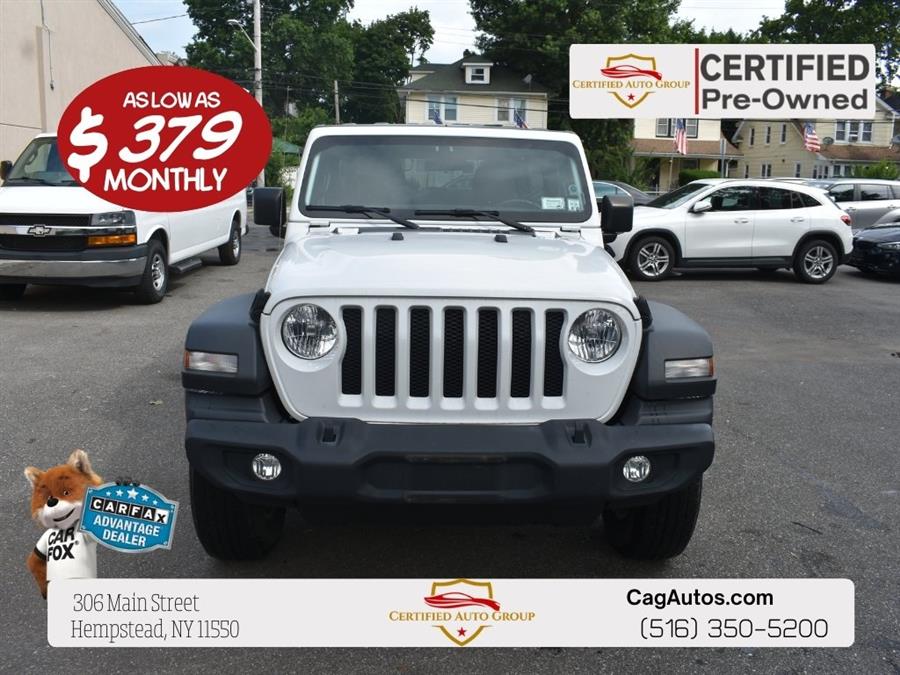 2022 Jeep Wrangler Unlimited Sport S, available for sale in Hempstead, New York | Certified Automotive Group. Hempstead, New York 2022 Jeep Wrangler Unlimited Sport S, available for sale in Hempstead, New York | Certified Automotive Group. Hempstead, New York