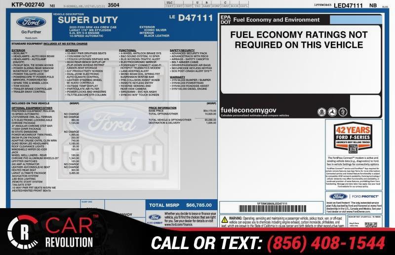 2020 Ford Super Duty F-350 Srw LARIAT CREW CAB 8 BOX, available for sale in Maple Shade, New Jersey | Car Revolution. Maple Shade, New Jersey 2020 Ford Super Duty F-350 Srw LARIAT CREW CAB 8 BOX, available for sale in Maple Shade, New Jersey | Car Revolution. Maple Shade, New Jersey