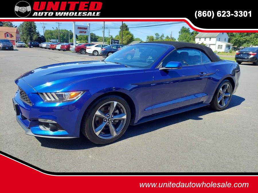 2015 Ford Mustang 2dr Conv V6, available for sale in East Windsor, Connecticut | United Auto Sales of E Windsor, Inc. East Windsor, Connecticut 2015 Ford Mustang 2dr Conv V6, available for sale in East Windsor, Connecticut | United Auto Sales of E Windsor, Inc. East Windsor, Connecticut