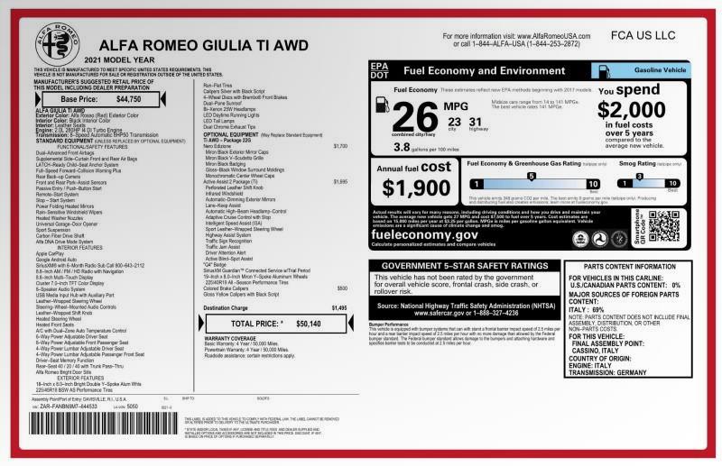 2021 Alfa Romeo Giulia Ti AWD, available for sale in Maple Shade, New Jersey | Car Revolution. Maple Shade, New Jersey 2021 Alfa Romeo Giulia Ti AWD, available for sale in Maple Shade, New Jersey | Car Revolution. Maple Shade, New Jersey