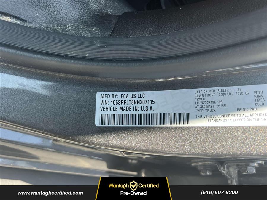 2022 Ram 1500 Rebel 4x4 Crew Cab 5'7" Box, available for sale in Wantagh, New York | Wantagh Certified. Wantagh, New York 2022 Ram 1500 Rebel 4x4 Crew Cab 5'7" Box, available for sale in Wantagh, New York | Wantagh Certified. Wantagh, New York