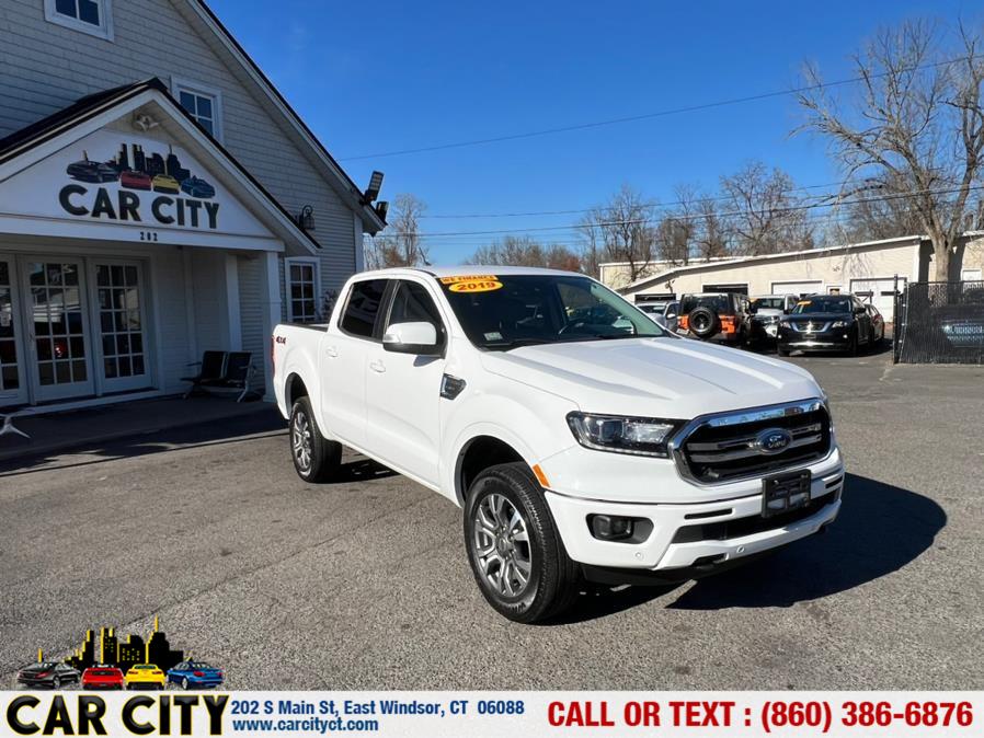 2019 Ford Ranger LARIAT 4WD SuperCrew 5'' Box, available for sale in East Windsor, Connecticut | Car City LLC. East Windsor, Connecticut 2019 Ford Ranger LARIAT 4WD SuperCrew 5'' Box, available for sale in East Windsor, Connecticut | Car City LLC. East Windsor, Connecticut