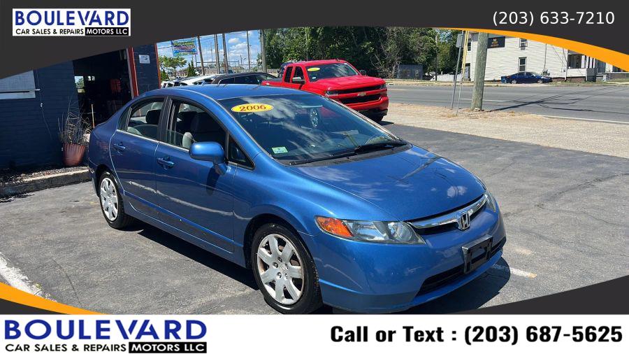 2006 Honda Civic LX Sedan 4D, available for sale in New Haven, Connecticut | Boulevard Motors LLC. New Haven, Connecticut 2006 Honda Civic LX Sedan 4D, available for sale in New Haven, Connecticut | Boulevard Motors LLC. New Haven, Connecticut