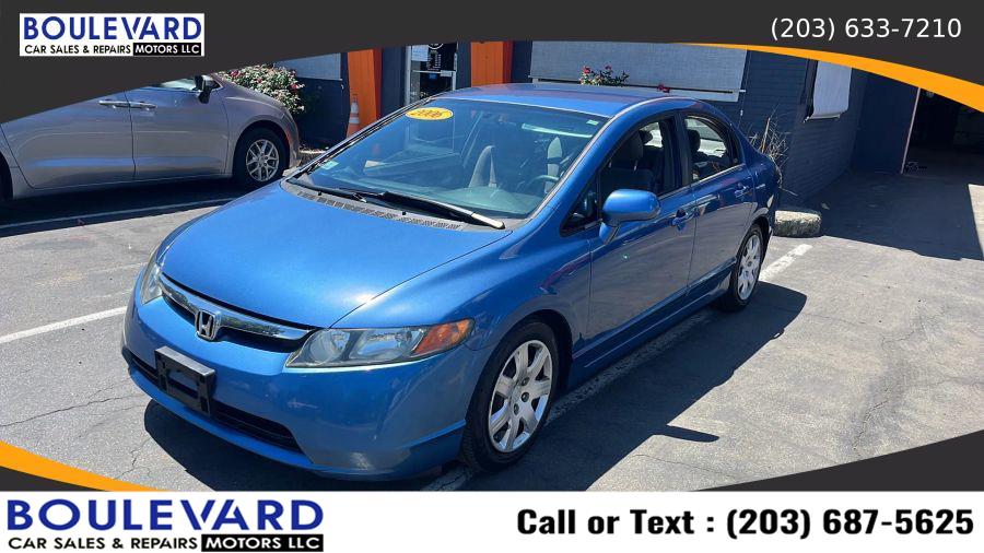 2006 Honda Civic LX Sedan 4D, available for sale in New Haven, Connecticut | Boulevard Motors LLC. New Haven, Connecticut 2006 Honda Civic LX Sedan 4D, available for sale in New Haven, Connecticut | Boulevard Motors LLC. New Haven, Connecticut