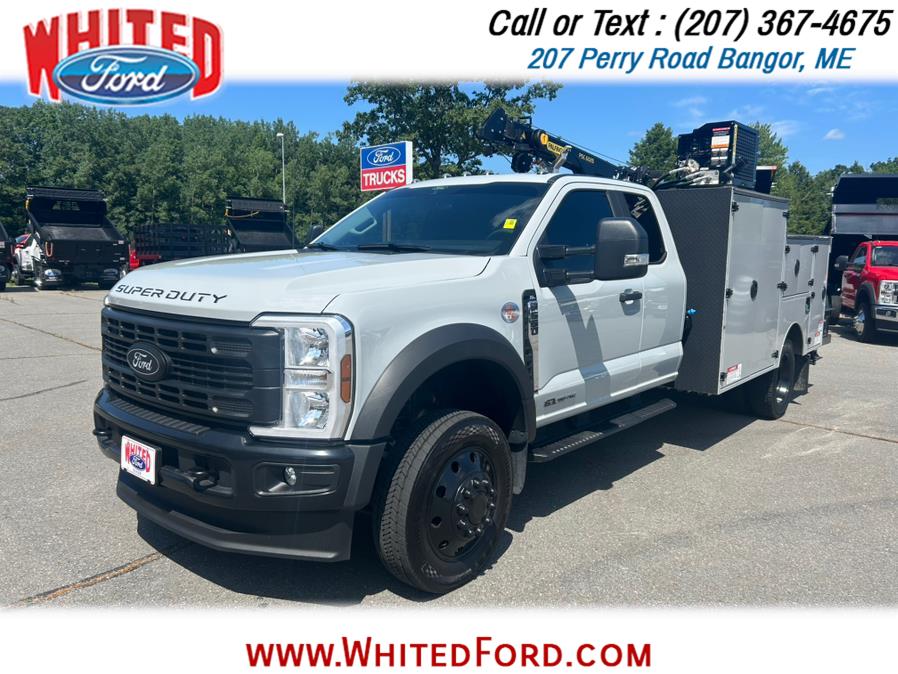 2025 Ford Super Duty F-550 DRW XL 4WD SuperCab Mechanics Crane Truck, available for sale in Bangor, Maine | Whited Ford. Bangor, Maine 2025 Ford Super Duty F-550 DRW XL 4WD SuperCab Mechanics Crane Truck, available for sale in Bangor, Maine | Whited Ford. Bangor, Maine