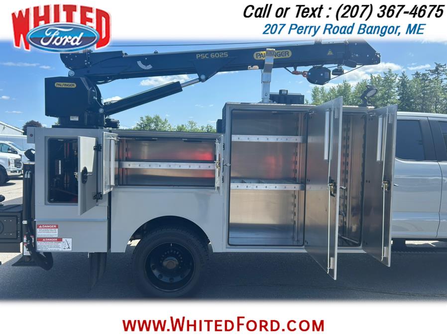 2025 Ford Super Duty F-550 DRW XL 4WD SuperCab Mechanics Crane Truck, available for sale in Bangor, Maine | Whited Ford. Bangor, Maine 2025 Ford Super Duty F-550 DRW XL 4WD SuperCab Mechanics Crane Truck, available for sale in Bangor, Maine | Whited Ford. Bangor, Maine