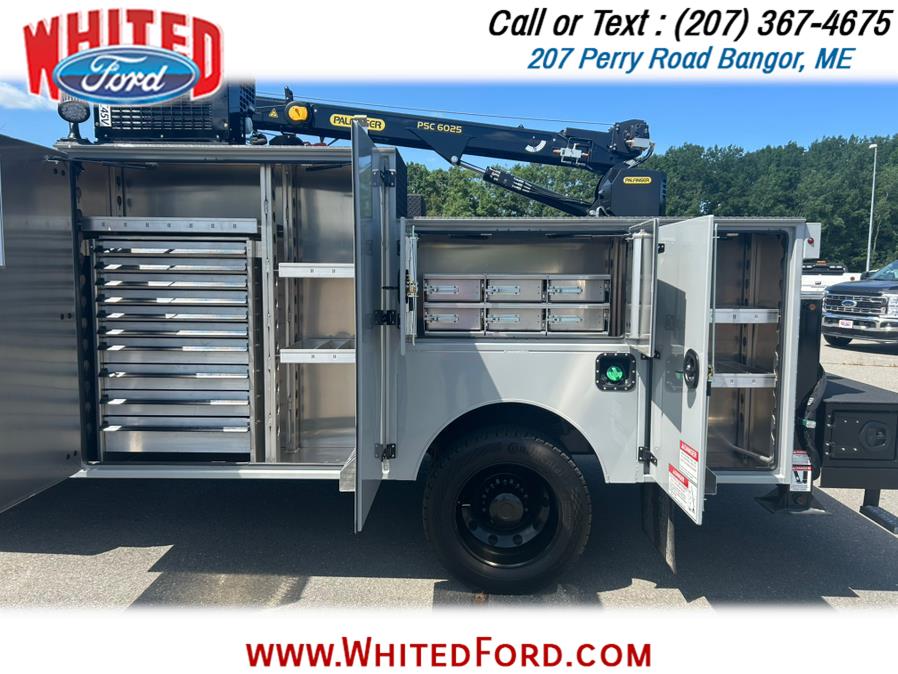 2025 Ford Super Duty F-550 DRW XL 4WD SuperCab Mechanics Crane Truck, available for sale in Bangor, Maine | Whited Ford. Bangor, Maine 2025 Ford Super Duty F-550 DRW XL 4WD SuperCab Mechanics Crane Truck, available for sale in Bangor, Maine | Whited Ford. Bangor, Maine