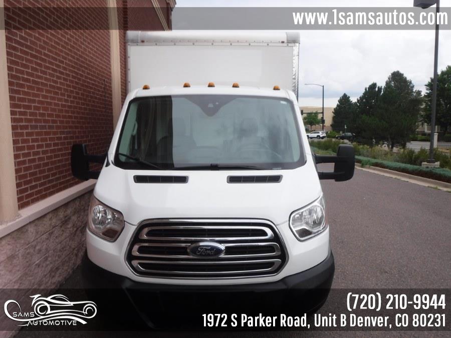 2019 Ford Transit Cutaway T-350 DRW 138" WB 9950 GVWR, available for sale in Denver, Colorado | Sam's Automotive. Denver, Colorado 2019 Ford Transit Cutaway T-350 DRW 138" WB 9950 GVWR, available for sale in Denver, Colorado | Sam's Automotive. Denver, Colorado