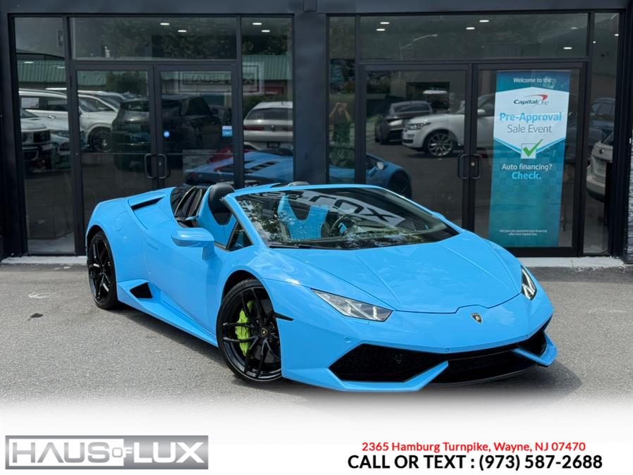 2017 Lamborghini Huracan Spyder, available for sale in Wayne, New Jersey | Haus of Lux. Wayne, New Jersey 2017 Lamborghini Huracan Spyder, available for sale in Wayne, New Jersey | Haus of Lux. Wayne, New Jersey