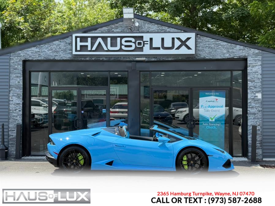 2017 Lamborghini Huracan Spyder, available for sale in Wayne, New Jersey | Haus of Lux. Wayne, New Jersey 2017 Lamborghini Huracan Spyder, available for sale in Wayne, New Jersey | Haus of Lux. Wayne, New Jersey