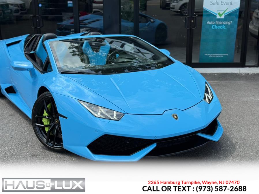2017 Lamborghini Huracan Spyder, available for sale in Wayne, New Jersey | Haus of Lux. Wayne, New Jersey 2017 Lamborghini Huracan Spyder, available for sale in Wayne, New Jersey | Haus of Lux. Wayne, New Jersey