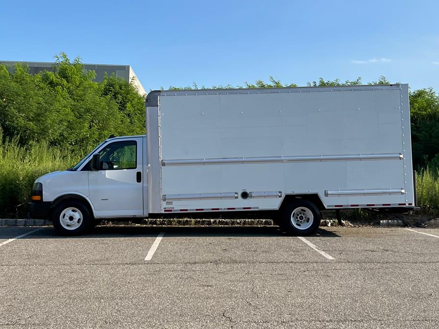 2018 GMC Savana Commercial Cutaway 3500 Box Truck 177" 16ft Morgan Dry Box/RollOut Ramp/TowHitch Receiver, available for sale in Paterson, New Jersey | Speedway Commercial Motors LLC. Paterson, New Jersey 2018 GMC Savana Commercial Cutaway 3500 Box Truck 177" 16ft Morgan Dry Box/RollOut Ramp/TowHitch Receiver, available for sale in Paterson, New Jersey | Speedway Commercial Motors LLC. Paterson, New Jersey