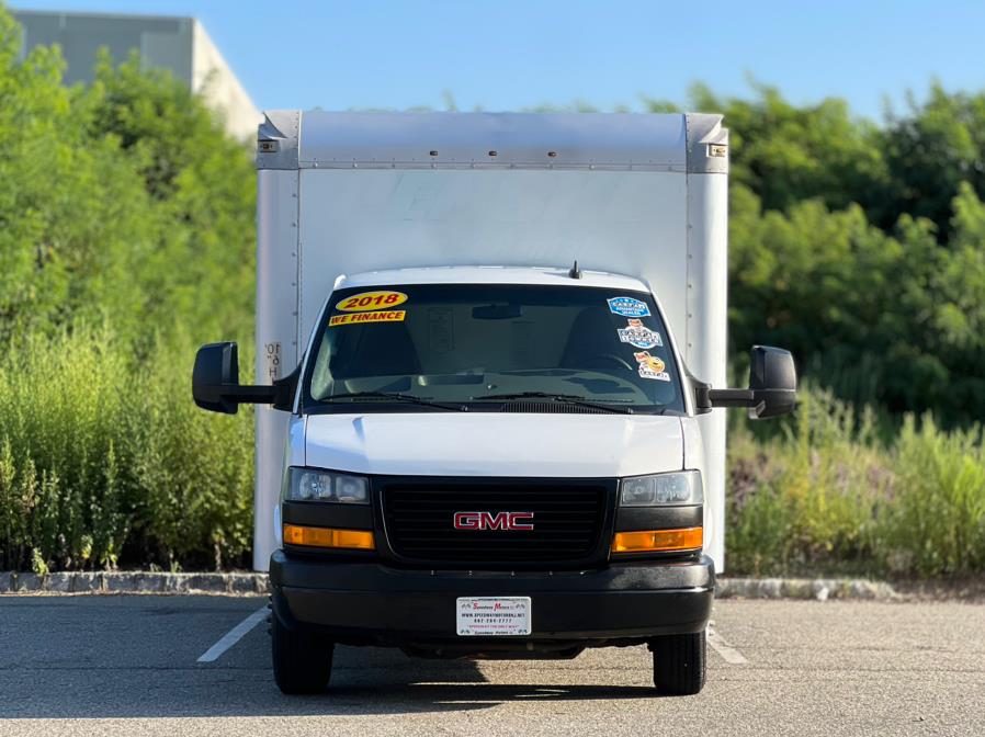 2018 GMC Savana Commercial Cutaway 3500 Box Truck 177" 16ft Morgan Dry Box/RollOut Ramp/TowHitch Receiver, available for sale in Paterson, New Jersey | Speedway Commercial Motors LLC. Paterson, New Jersey 2018 GMC Savana Commercial Cutaway 3500 Box Truck 177" 16ft Morgan Dry Box/RollOut Ramp/TowHitch Receiver, available for sale in Paterson, New Jersey | Speedway Commercial Motors LLC. Paterson, New Jersey