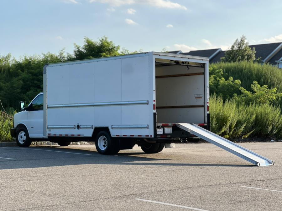 2018 GMC Savana Commercial Cutaway 3500 Box Truck 177" 16ft Morgan Dry Box/RollOut Ramp/TowHitch Receiver, available for sale in Paterson, New Jersey | Speedway Commercial Motors LLC. Paterson, New Jersey 2018 GMC Savana Commercial Cutaway 3500 Box Truck 177" 16ft Morgan Dry Box/RollOut Ramp/TowHitch Receiver, available for sale in Paterson, New Jersey | Speedway Commercial Motors LLC. Paterson, New Jersey