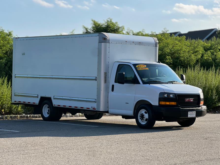 2018 GMC Savana Commercial Cutaway 3500 Box Truck 177" 16ft Morgan Dry Box/RollOut Ramp/TowHitch Receiver, available for sale in Paterson, New Jersey | Speedway Commercial Motors LLC. Paterson, New Jersey 2018 GMC Savana Commercial Cutaway 3500 Box Truck 177" 16ft Morgan Dry Box/RollOut Ramp/TowHitch Receiver, available for sale in Paterson, New Jersey | Speedway Commercial Motors LLC. Paterson, New Jersey