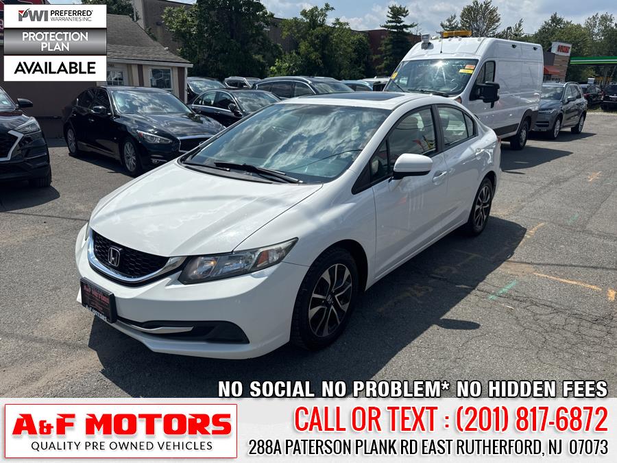2014 Honda Civic Sedan 4dr CVT EX, available for sale in East Rutherford, New Jersey | A&F Motors LLC. East Rutherford, New Jersey 2014 Honda Civic Sedan 4dr CVT EX, available for sale in East Rutherford, New Jersey | A&F Motors LLC. East Rutherford, New Jersey
