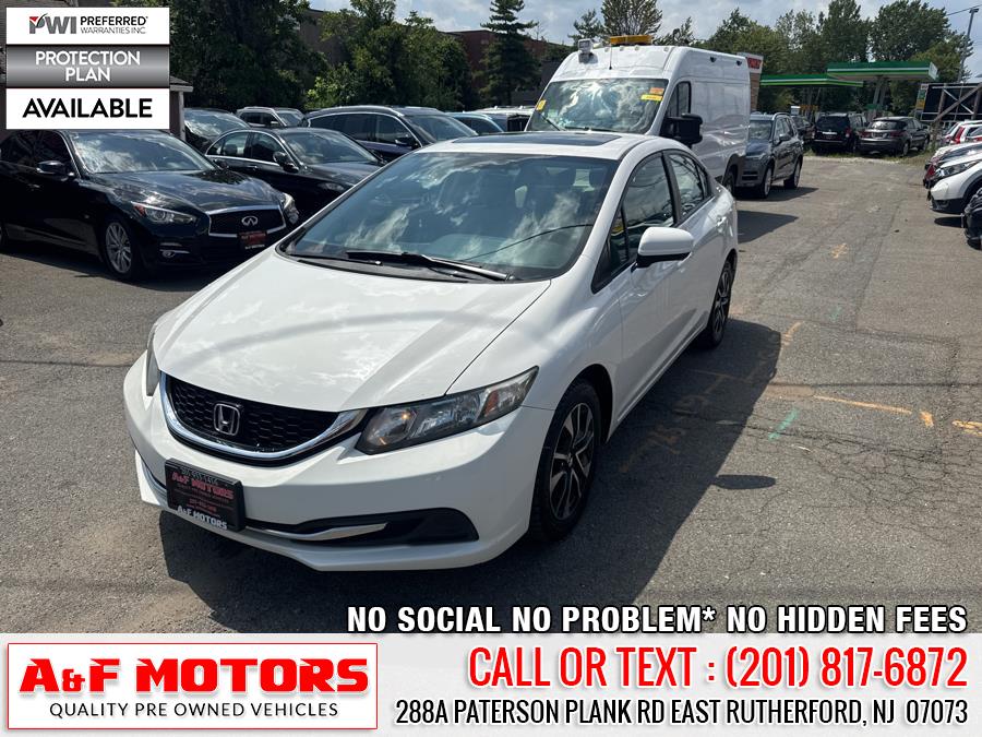 2014 Honda Civic Sedan 4dr CVT EX, available for sale in East Rutherford, New Jersey | A&F Motors LLC. East Rutherford, New Jersey 2014 Honda Civic Sedan 4dr CVT EX, available for sale in East Rutherford, New Jersey | A&F Motors LLC. East Rutherford, New Jersey