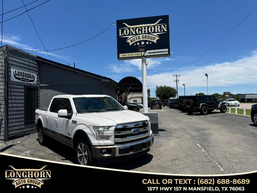 2015 Ford F-150 4WD SuperCrew 145" King Ranch, available for sale in Mansfield, Texas | Longhorn Auto Group. Mansfield, Texas 2015 Ford F-150 4WD SuperCrew 145" King Ranch, available for sale in Mansfield, Texas | Longhorn Auto Group. Mansfield, Texas