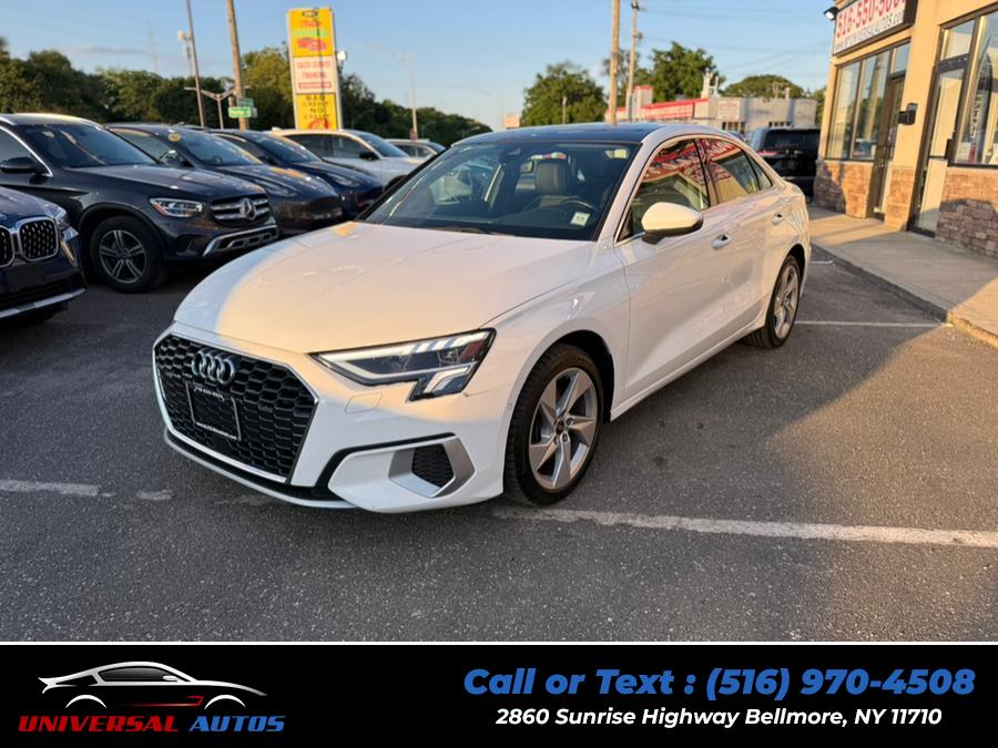 2023 Audi A3 Premium 40 TFSI, available for sale in Bellmore, New York | Universal Autos. Bellmore, New York 2023 Audi A3 Premium 40 TFSI, available for sale in Bellmore, New York | Universal Autos. Bellmore, New York