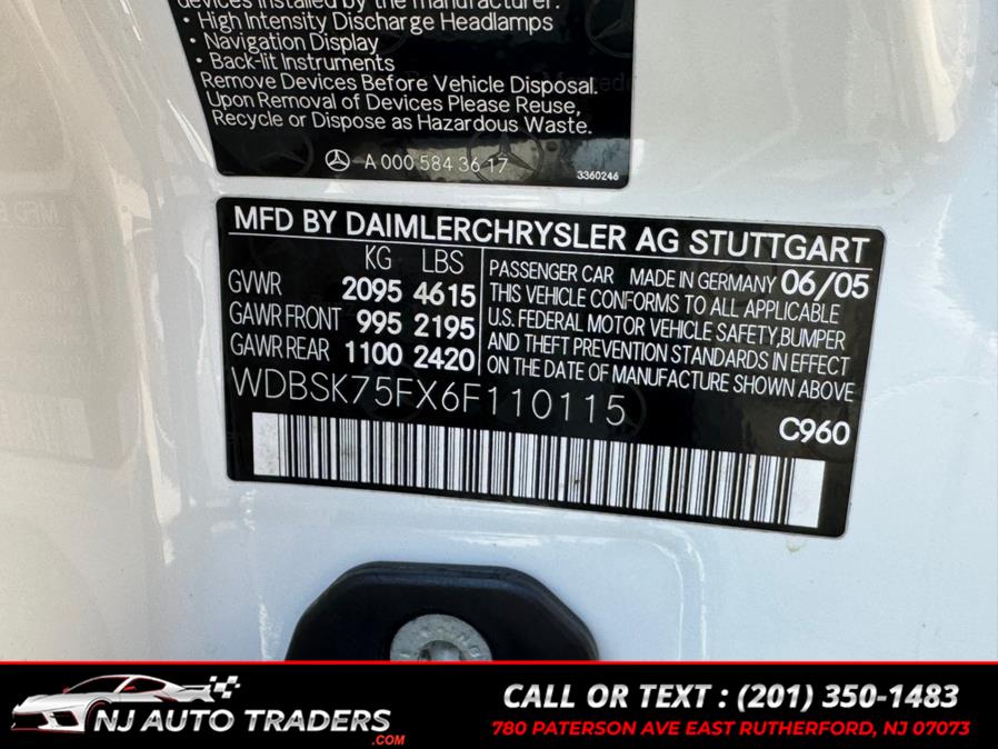 2006 Mercedes-Benz SL-Class 2dr Roadster 5.0L, available for sale in East Rutherford, New Jersey | NJ Auto Traders. East Rutherford, New Jersey 2006 Mercedes-Benz SL-Class 2dr Roadster 5.0L, available for sale in East Rutherford, New Jersey | NJ Auto Traders. East Rutherford, New Jersey