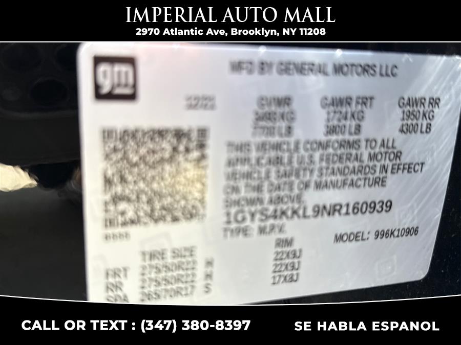 2022 Cadillac Escalade ESV 4WD 4dr Premium Luxury, available for sale in Brooklyn, New York | Imperial Auto Mall. Brooklyn, New York 2022 Cadillac Escalade ESV 4WD 4dr Premium Luxury, available for sale in Brooklyn, New York | Imperial Auto Mall. Brooklyn, New York
