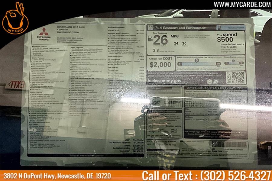 2025 Mitsubishi Outlander SE, available for sale in New Castle, Delaware | My Car. New Castle, Delaware 2025 Mitsubishi Outlander SE, available for sale in New Castle, Delaware | My Car. New Castle, Delaware