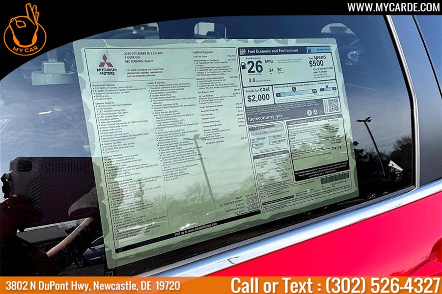 2025 Mitsubishi Outlander SE, available for sale in New Castle, Delaware | My Car. New Castle, Delaware 2025 Mitsubishi Outlander SE, available for sale in New Castle, Delaware | My Car. New Castle, Delaware