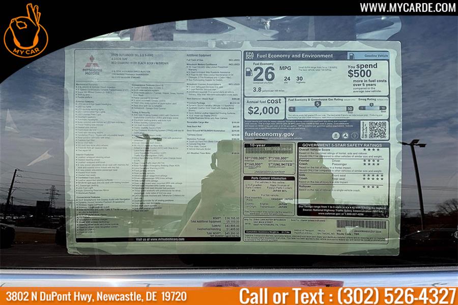 2025 Mitsubishi Outlander SEL, available for sale in New Castle, Delaware | My Car. New Castle, Delaware 2025 Mitsubishi Outlander SEL, available for sale in New Castle, Delaware | My Car. New Castle, Delaware