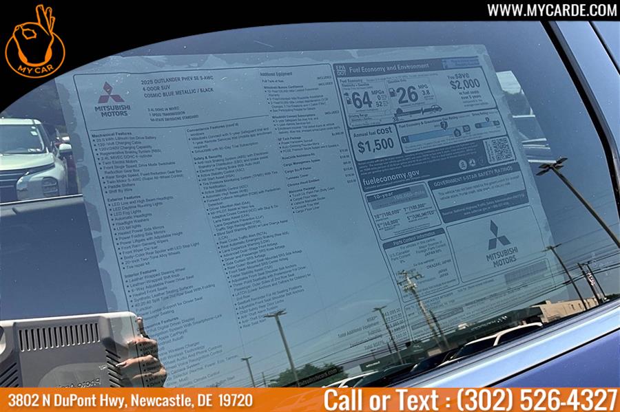 2025 Mitsubishi Outlander Phev SE, available for sale in New Castle, Delaware | My Car. New Castle, Delaware 2025 Mitsubishi Outlander Phev SE, available for sale in New Castle, Delaware | My Car. New Castle, Delaware