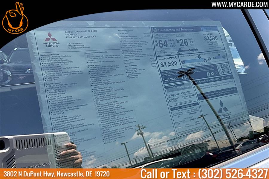 2025 Mitsubishi Outlander Phev SE, available for sale in New Castle, Delaware | My Car. New Castle, Delaware 2025 Mitsubishi Outlander Phev SE, available for sale in New Castle, Delaware | My Car. New Castle, Delaware
