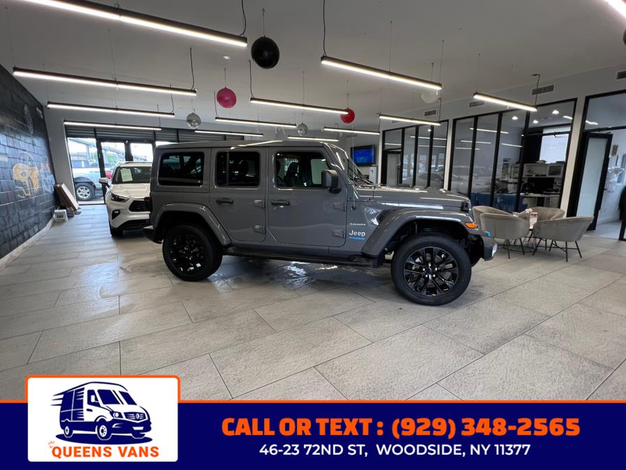 2022 Jeep Wrangler 4xe Unlimited Sahara 4x4, available for sale in Woodside, New York | Queens Vans LLC. Woodside, New York 2022 Jeep Wrangler 4xe Unlimited Sahara 4x4, available for sale in Woodside, New York | Queens Vans LLC. Woodside, New York