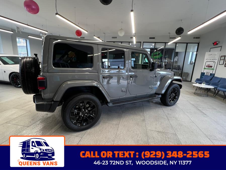 2022 Jeep Wrangler 4xe Unlimited Sahara 4x4, available for sale in Woodside, New York | Queens Vans LLC. Woodside, New York 2022 Jeep Wrangler 4xe Unlimited Sahara 4x4, available for sale in Woodside, New York | Queens Vans LLC. Woodside, New York