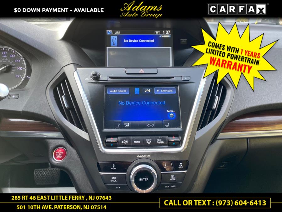 2016 Acura MDX SH-AWD 4dr w/AcuraWatch Plus, available for sale in Paterson, New Jersey | Adams Auto Group. Paterson, New Jersey 2016 Acura MDX SH-AWD 4dr w/AcuraWatch Plus, available for sale in Paterson, New Jersey | Adams Auto Group. Paterson, New Jersey