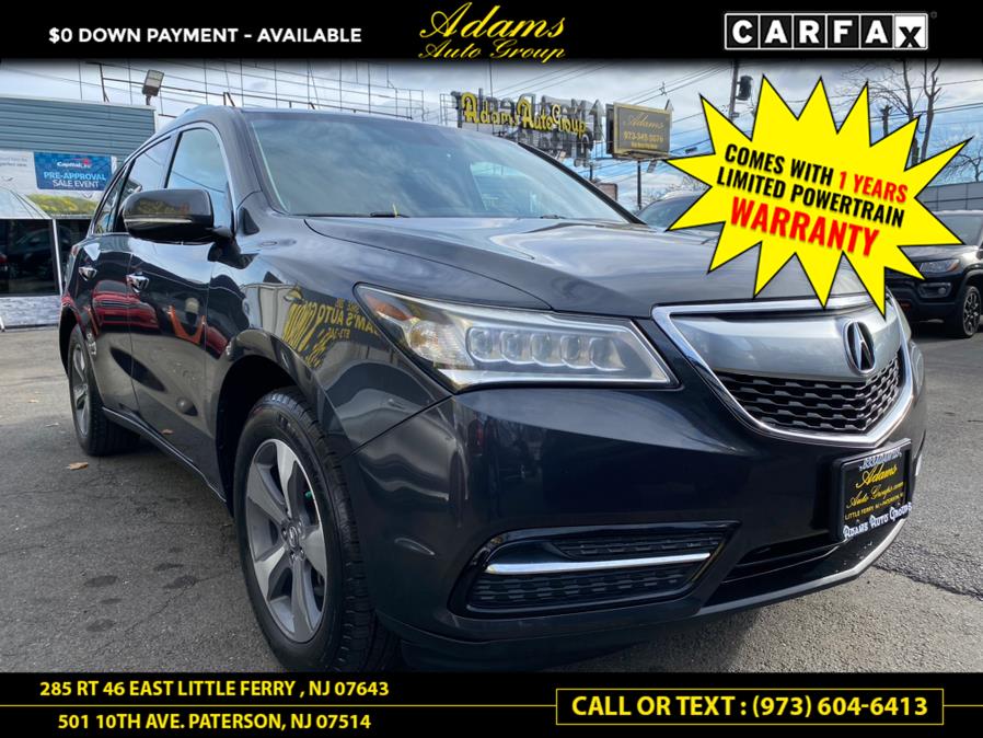 2016 Acura MDX SH-AWD 4dr w/AcuraWatch Plus, available for sale in Paterson, New Jersey | Adams Auto Group. Paterson, New Jersey 2016 Acura MDX SH-AWD 4dr w/AcuraWatch Plus, available for sale in Paterson, New Jersey | Adams Auto Group. Paterson, New Jersey