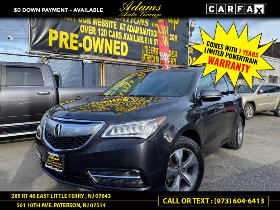 2016 Acura MDX SH-AWD 4dr w/AcuraWatch Plus, available for sale in Paterson, New Jersey | Adams Auto Group. Paterson, New Jersey 2016 Acura MDX SH-AWD 4dr w/AcuraWatch Plus, available for sale in Paterson, New Jersey | Adams Auto Group. Paterson, New Jersey