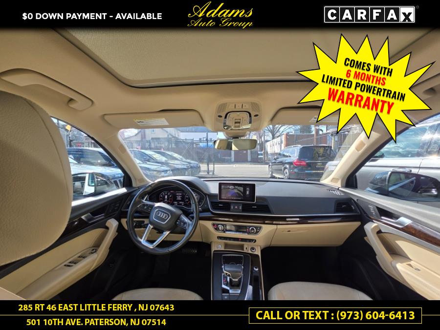 2019 Audi Q5 Premium Plus 45 TFSI quattro, available for sale in Paterson, New Jersey | Adams Auto Group. Paterson, New Jersey 2019 Audi Q5 Premium Plus 45 TFSI quattro, available for sale in Paterson, New Jersey | Adams Auto Group. Paterson, New Jersey