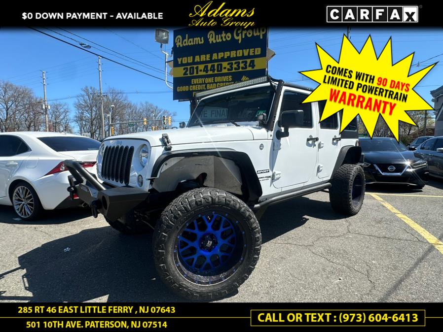 2018 Jeep Wrangler JK Unlimited Sport 4x4, available for sale in Paterson, New Jersey | Adams Auto Group. Paterson, New Jersey 2018 Jeep Wrangler JK Unlimited Sport 4x4, available for sale in Paterson, New Jersey | Adams Auto Group. Paterson, New Jersey