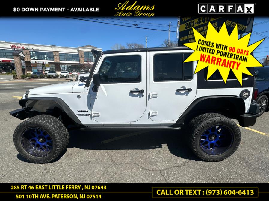 2018 Jeep Wrangler JK Unlimited Sport 4x4, available for sale in Paterson, New Jersey | Adams Auto Group. Paterson, New Jersey 2018 Jeep Wrangler JK Unlimited Sport 4x4, available for sale in Paterson, New Jersey | Adams Auto Group. Paterson, New Jersey