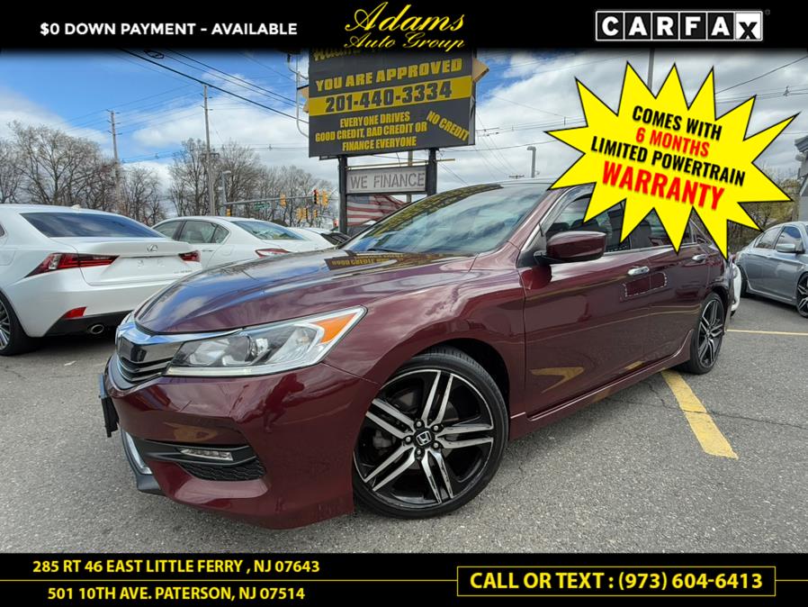 2017 Honda Accord Sedan Sport CVT, available for sale in Paterson, New Jersey | Adams Auto Group. Paterson, New Jersey